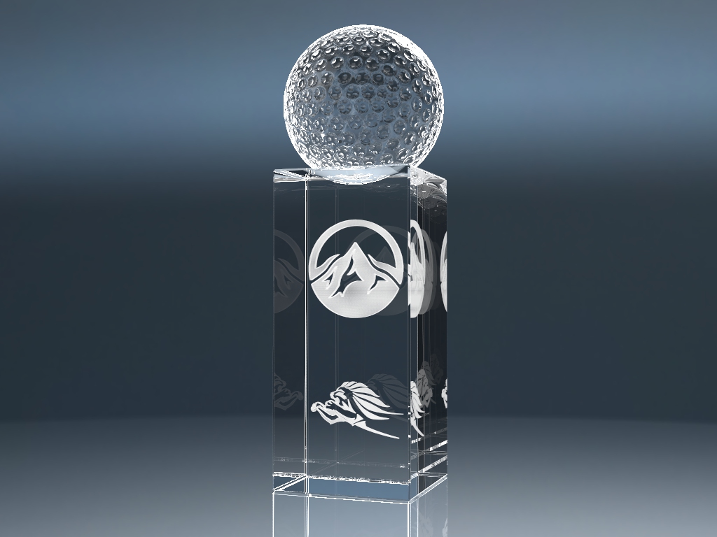 Crystal Trophy World 02.30 - Trophy WORLD CHAMPION