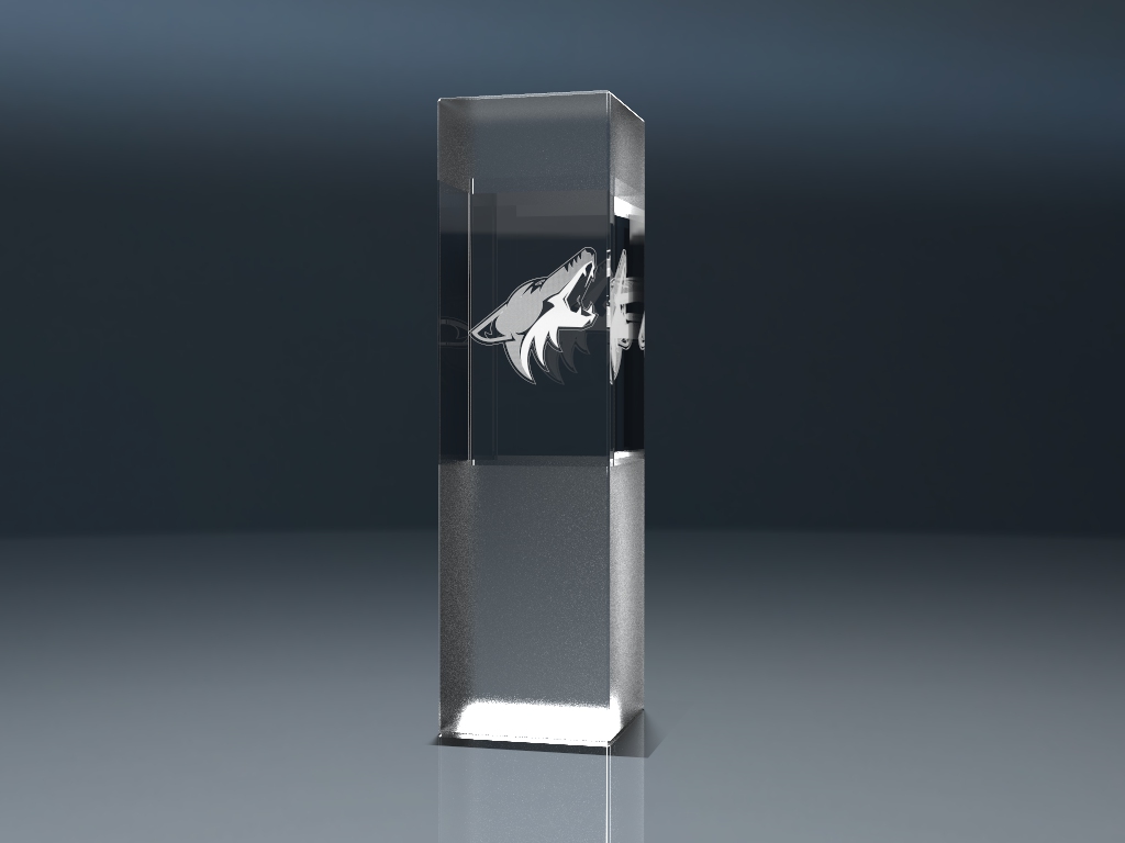 Pokal Glaspokal Glasständer  incl.Wunschlogo+Lasergravur 