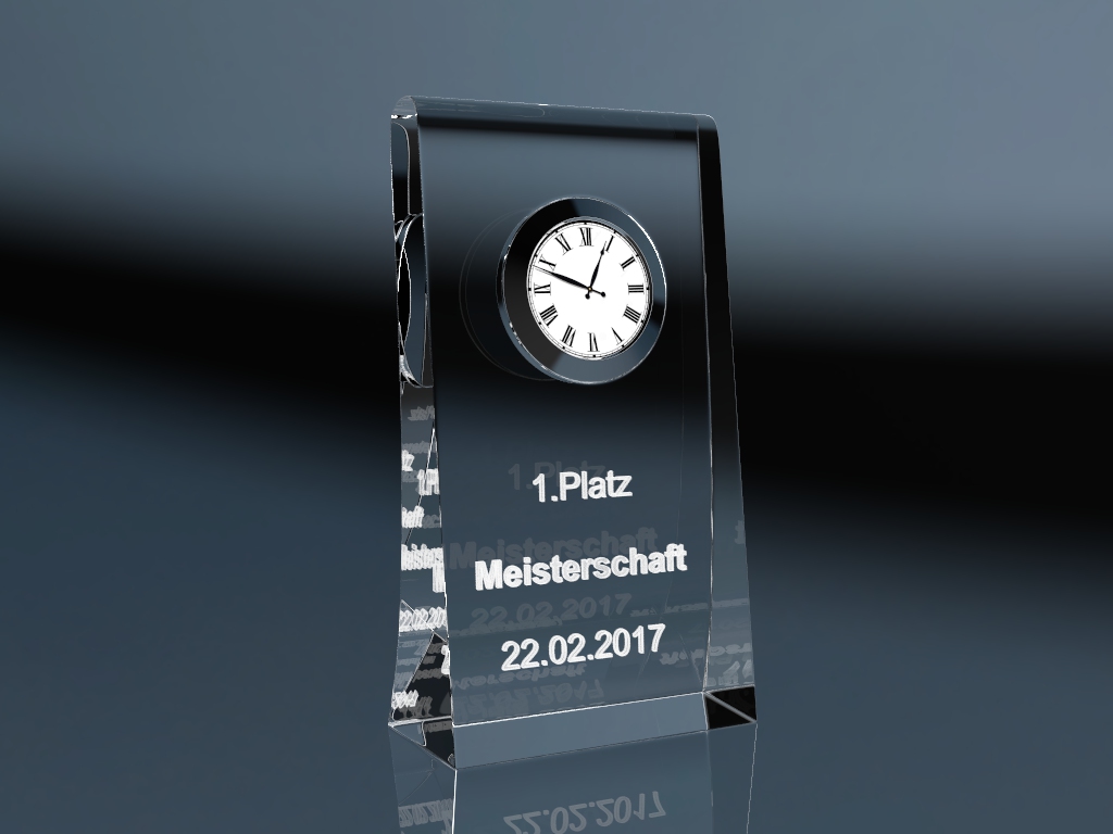 Glasuhr 1 - Clock SKEW / BIDDY